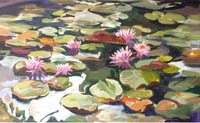 Lilly Pond acrylic is essential Sandgren